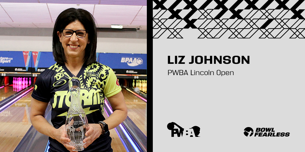 PWBA Tour (@pwbatour) on Twitter photo .<a href="/liz_johnsonbowl/">Liz Johnson</a> won her 25th #PWBATour title at the PWBA Lincoln Open. Johnson averaged 261 in her three wins during the stepladder finals, and she became the first bowler in PWBA history to roll multiple 300 games in championship-round appearances during her semifinal match. .<a href="/liz_johnsonbowl/">Liz Johnson</a> won her 25th #PWBATour title at the PWBA Lincoln Open. Johnson averaged 261 in her three wins during the stepladder finals, and she became the first bowler in PWBA history to roll multiple 300 games in championship-round appearances during her semifinal match.