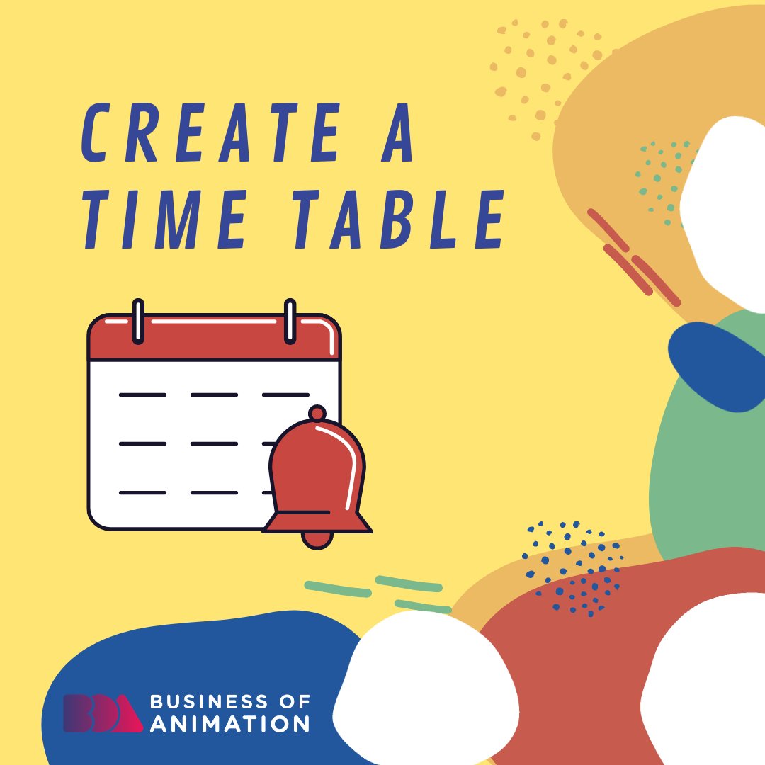 animationbiz's tweet photo. How do you accomplish all your animation work on time?
Here are 5 tips for beating animation deadlines.
1. Use your time wisely.
2. Create a timetable.
#animatorschedule #animatordeadline
#animatorproject #animationproject #animatedprojects
#AnimationBusiness #AnimatedBusiness https://t.co/maeF80nRyC