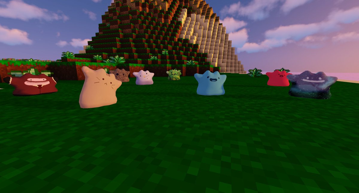 PlayMythicalMC's tweet image. Dittos have taken over the network! 

For the entire weekend you can find one of each of these Dittos (including shiny) on the network at 1/250 odds:

Slime
Blueslime
Galaxy
Kitty
MeltingSnowman
Shadow
Spy
Toxic
Voodoo

Join the hunts Discord.gg/PokeNinjas