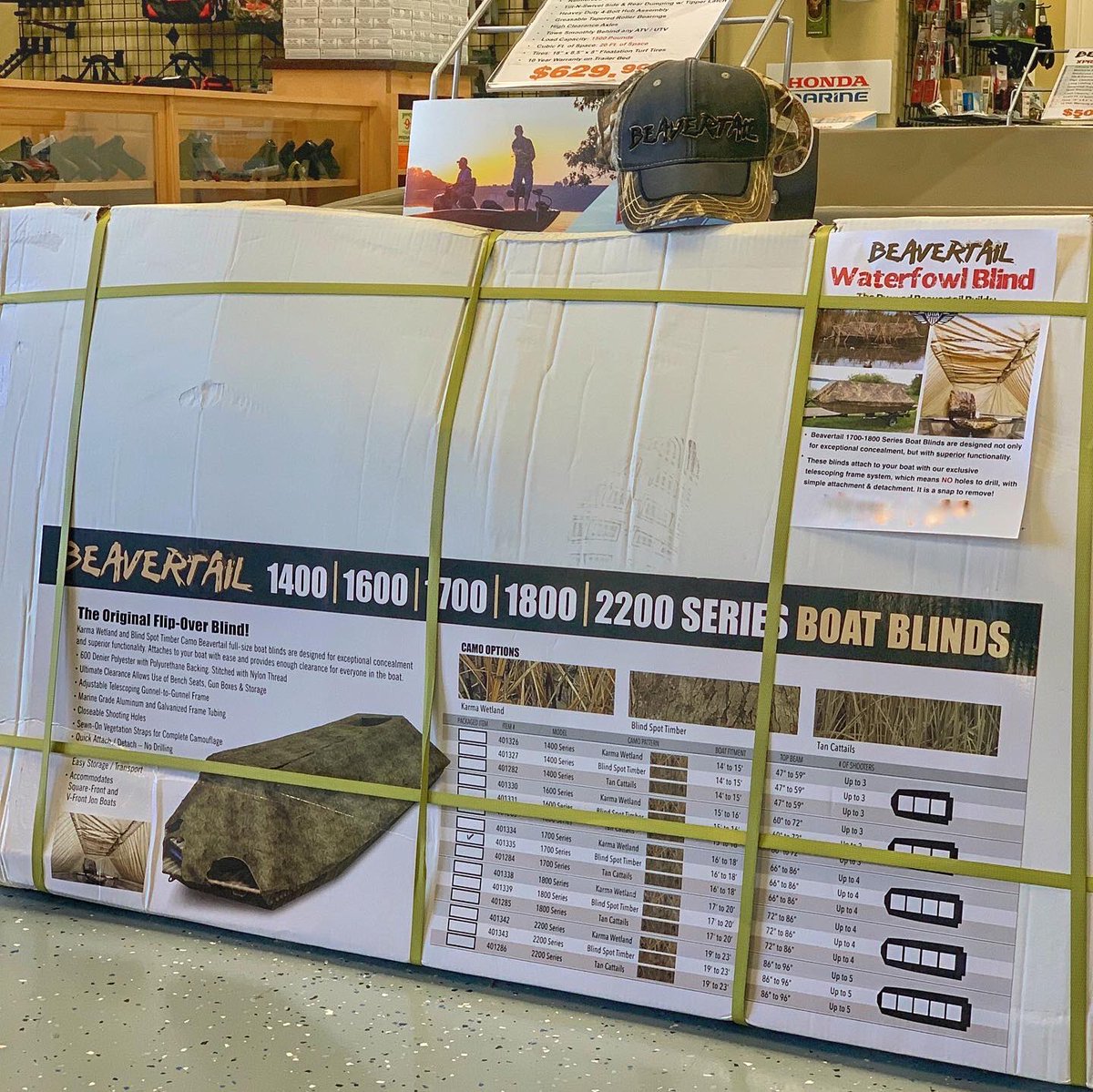 MuddyBayMarine's tweet photo. The @beavertail.doadecoys Waterfowl Blinds are in-stock & ready for the migration! Total concealment with quick attach & NO holes! Get ‘em now & #letstakeitoutside
🦆🐊🇺🇸💥
#muddybay
#5starcertified
#duckmark
#muddybaymarine
#muddybayoutfitters
#muddybaymuddyblind
#timberstorm https://t.co/GCH1zrXBWQ