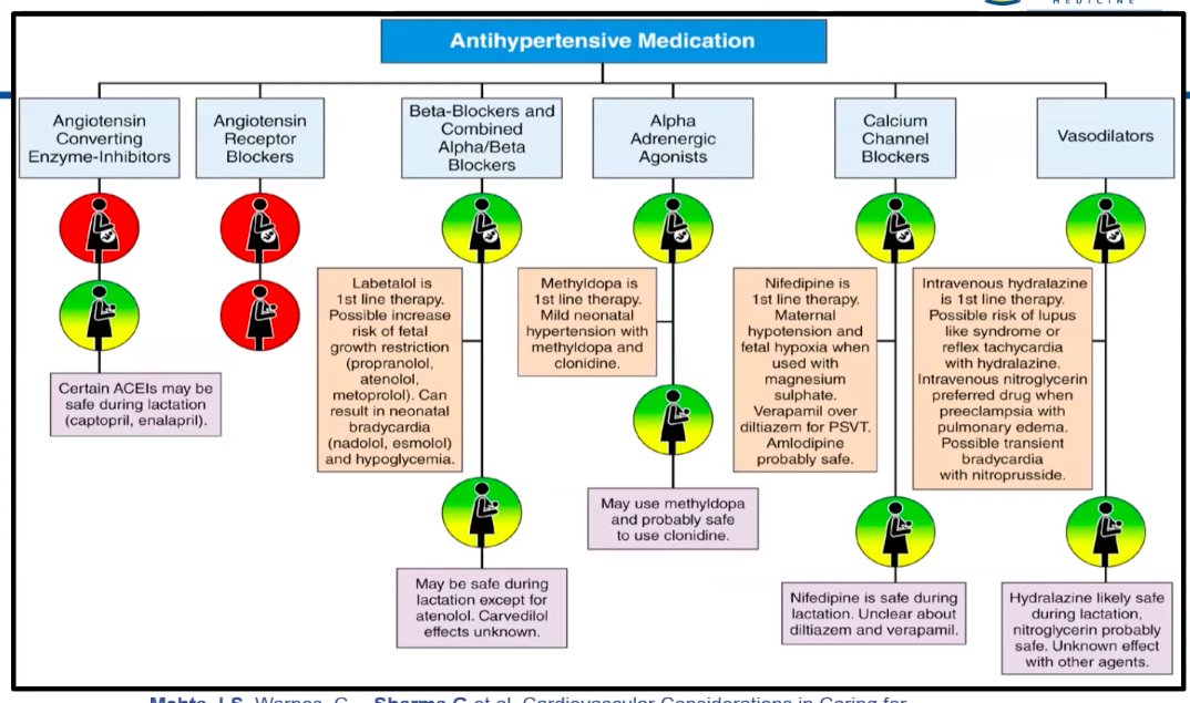 What should you give your pregnant patients with HTN? 
<a href="/GarimaVSharmaMD/">Garima Sharma M.D</a> discusses our options
💠First line therapy includes: labetalol, methyldopa, and nifedipine
💠Second line options include: HZTZ and hydralazine
#CVDPrevention2021 <a href="/DeBakeyCVedu/">DeBakey CV Education - World Class CV Training</a>
