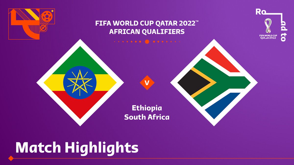 🎥 HIGHLIGHTS: 🇪🇹 1-3 🇿🇦

A crucial victory for Bafana Bafana as they top group G with 7 points! 🔝

#WorldCup | #WCQ | @footballethiop | @BafanaBafana