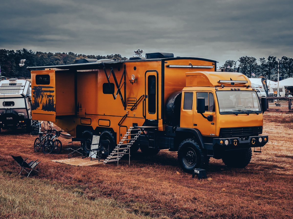igor_os777's tweet photo. At the Overland Expo East 2021. As I see it, off-roading and overlanding is not about making do with less. It’s mostly about figuring out how to make more money to get a bigger truck to bring the rest of the house with you… https://t.co/l6g3Poc6VA