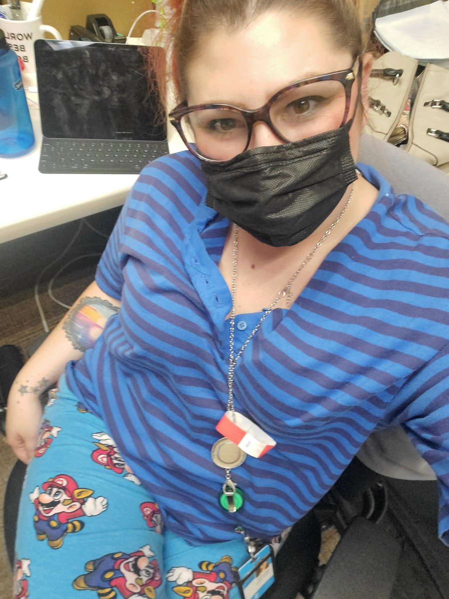 NelidaMeda's tweet photo. PJ Day yesterday in #SSGPueblo! And of course I had to show off my Mario Bros pj pants! #LifeAtATT https://t.co/GnpGtjYO8U
