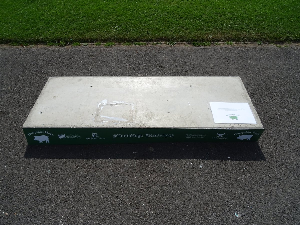 MichaelaImbert's tweet photo. I am disgusted that some of the sculptures on the #HantsHogs Trail have been removed or placed behind barriers because they have been vandalised.
The Hogs are raising money for various charities including the local hospice. I do not understand the mentality of these vandals 😡 https://t.co/qLph4kzPgG