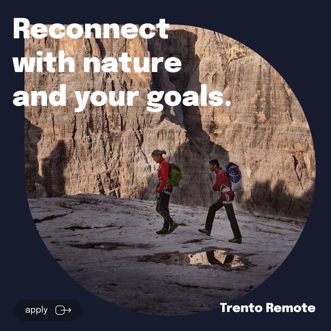 TrentoRemote's tweet photo. Recognizing the need to reconnect with nature, foster community and spend more time with family, we created an all-inclusive package to live and work in the mountains of Trento. #TrentoRemote #RethinkRemoteWork #remotework #coworking #trento #reconnectwithnature https://t.co/u7FWIGMitC