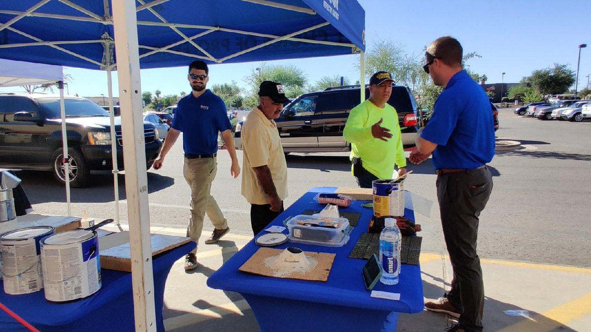 HenryCoAZ's tweet photo. Come on down to @HomeDepot store #408 in Casa Grande and learn about @TheHenryCompany white roof coatings! @HenryCo_AZ @sperryhenryco @AriannaJacks https://t.co/gk1OuQck6U
