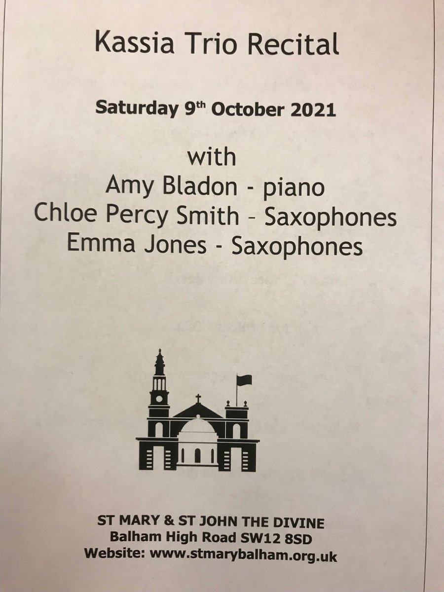 stmarybalham's tweet image. What a gift at the end of a beautiful autumnal day. Thank you #KassiaTrio ❤️Balham #livemusic #SoulBalm