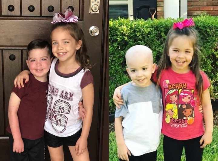 JohanLozada26's tweet photo. ¿Se acuerdan de la foto del niñito en el baño acompañado de su hermanita por los efectos de la quimioterapia en 2019?

El niñito tocó la campanita, ya se recuperó de la leucemia. https://t.co/QST1ETnoy7