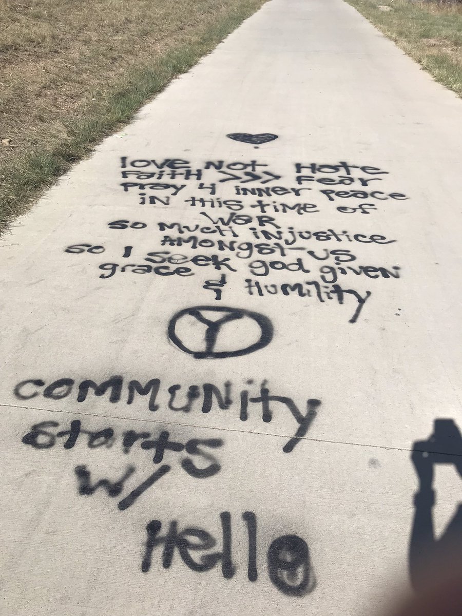 Somebody’s got it figured out. #communitystartswithhello