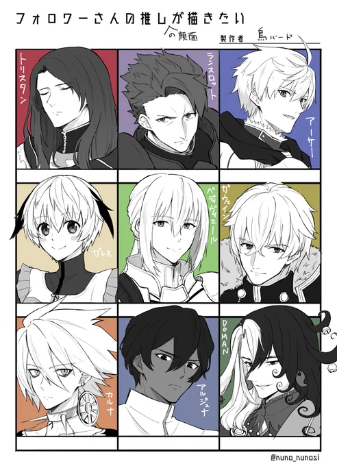 前にリクエスト募集した時のやーつ
推しを描きたいのテンプレお借りしました。第2弾もあるのでちょっと待ってね。 