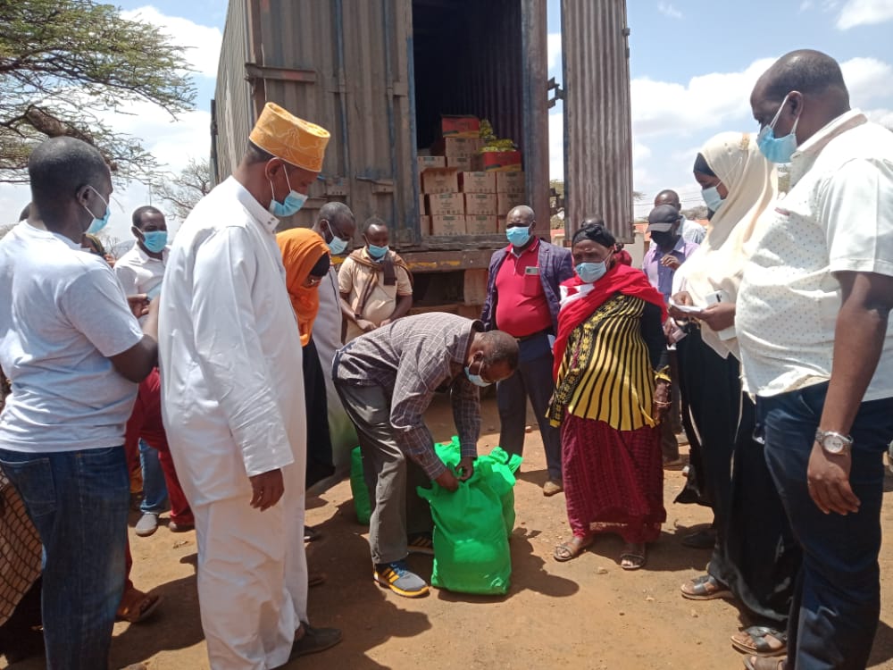 I have today joined by my County Secretary @GalgaloAhmed flagged off more food to cushion our people from the adverse effects of the raging drought.