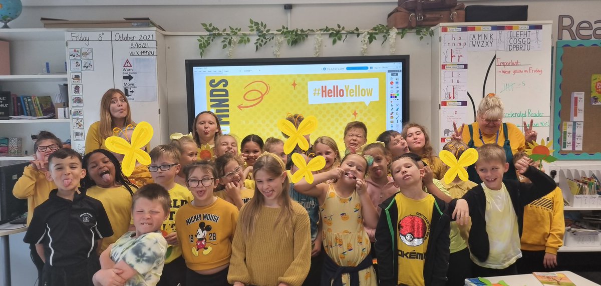 4A had a lovely day yesterday wearing yellow in support of <a href="/YoungMindsUK/">YoungMinds</a>. Feeling very lucky to be teaching such a wonderful bunch 😊🌠✨ #HelloYellow #HelloYellow2021 #KindnessMatters @KbaPrimary <a href="/nataliahopekba1/">Miss Hope</a> <a href="/MrsEmilyAllsopp/">Mrs Allsopp</a>
