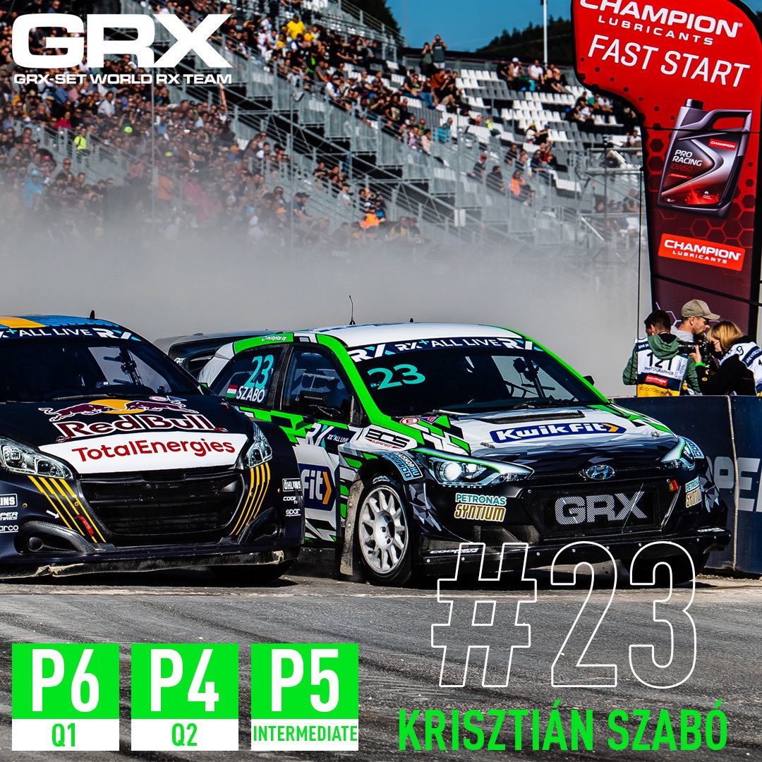 Decent day 1 for <a href="/szabokrisz23/">Szabó Krisztián</a> in <a href="/spaworldrx/">BENELUX WORLD RX of SPA-FRANCORCHAMPS</a> - 🅿️5️⃣ overall!

#GRXSET #GRX #GronholmRX #SETPromotion #WorldRX #Rallycross #SpaWorldRX #BelgiumRX