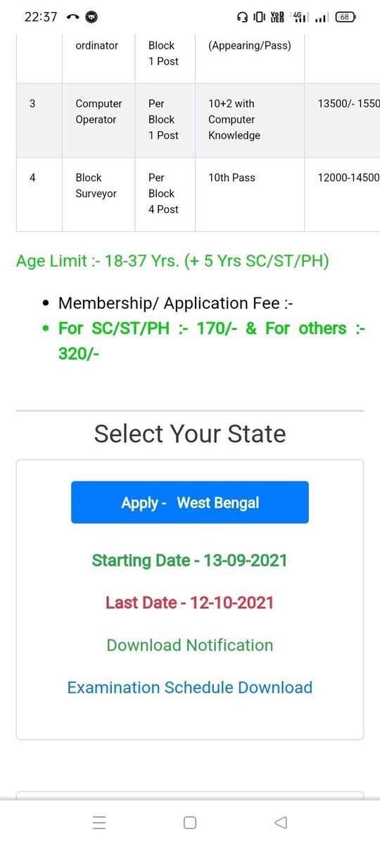 shibaram_dhal's tweet photo. @WBPolice  @MamataOfficial  This is a website posting different vacancy in different state. You can see they post vacancy in WB also. Some of my friends and me also apply on this mistakenly and pay fees. Kindly Do something about this. 
Website https://t.co/9dlqzegDGS https://t.co/6fMkJ28Jzh
