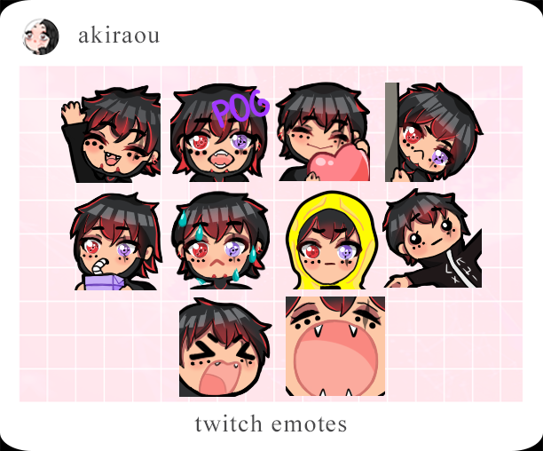 aki_Yoya's tweet photo. 🍓Emotes for @RagiingRedd🍓
#Twitch #TwitchEmoteArtist #TwitchEmote #TwitchTv #emotes #commissions https://t.co/RL4wep5L4o