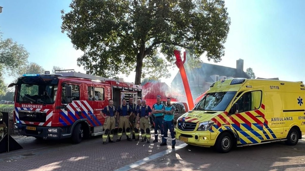 Mooie samenwerking met ambu en brandweer VGGM bij de boekenweek beroependag in Huissen.
