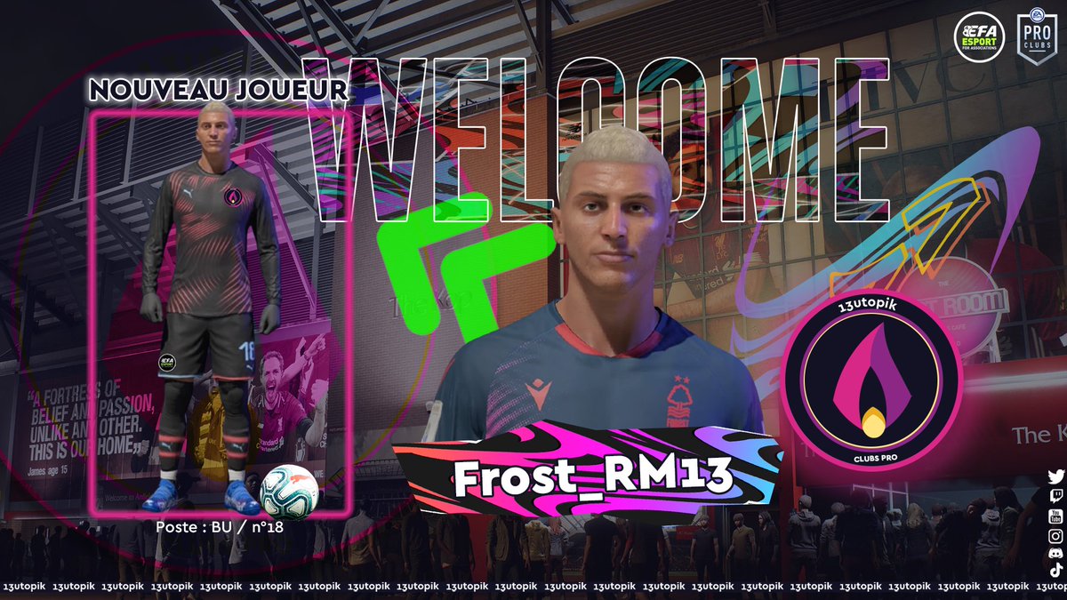 ⚽FIFA CLUB PRO⚽

🟣 ⚫  RECRUTEMENT  ⚫  🟣

➡️ <a href="/FrostRM13/">FROST 🧊</a> est un joueur complet et très technique qui peut jouer sur tous les postes offensif, il s'adapte parfaitement au système de jeu et apporte de la créativité.

Bienvenue à toi le crackito ! 🟣 ⚫