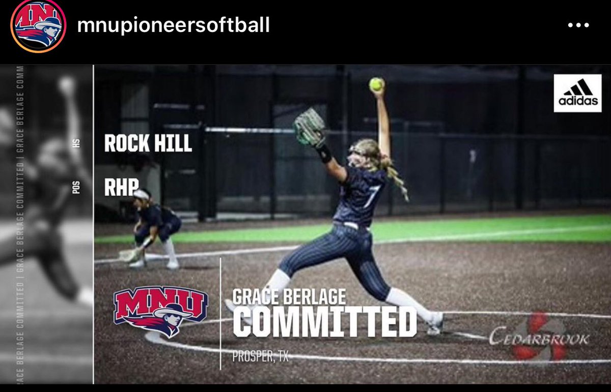 ExcelEliteBurns's tweet photo. ** COMMITMENT ALERT ** We are so excited to share that Grace Berlage #7 has decided to continue her education &amp; softball career at MidAmerica Nazerne University!! HUGE CONGRATS to Grace and her wonderful family on this next step towards her future!! #exceleliteburns #excelelite https://t.co/ZATryT4yZI