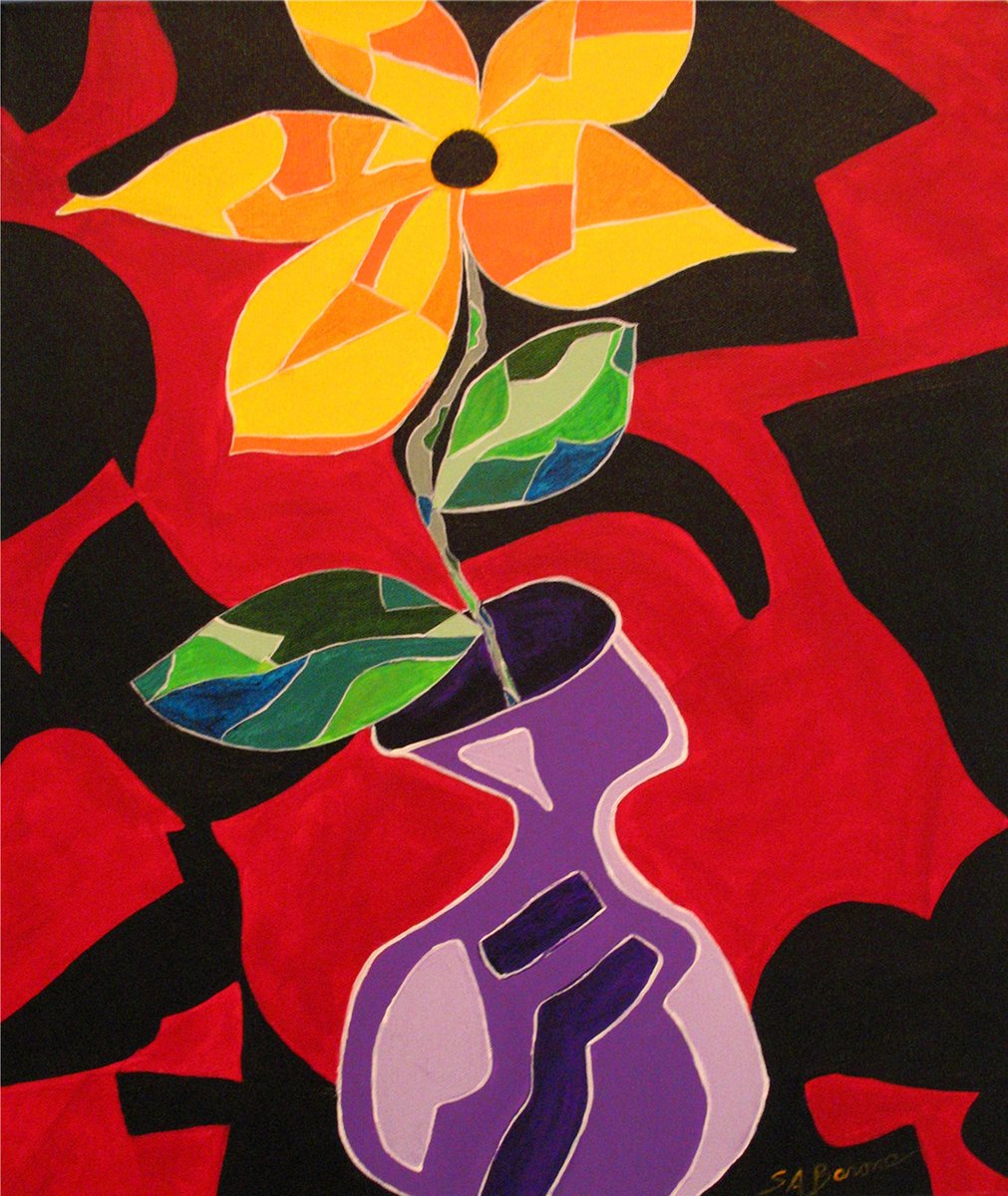 SABaroneArt2's tweet photo. Morning Friends, here is "Purple Vase" an acrylic on gallery canvas. Canvas prints are priced at 39.00 and up. Please stop by the website and see what you can't live without!  https://t.co/7VbhFf7g8r Have a great weekend!  SOLD (c) https://t.co/xpDFCIDoe2