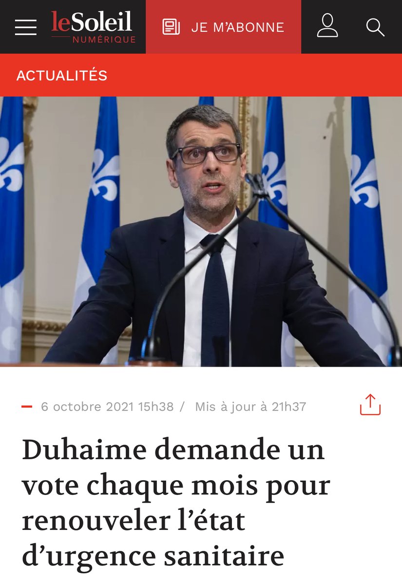 81… en date du 6 octobre… 80 renouvellements de décret ! un petit 10 de plus, là ils veulent plus lo...