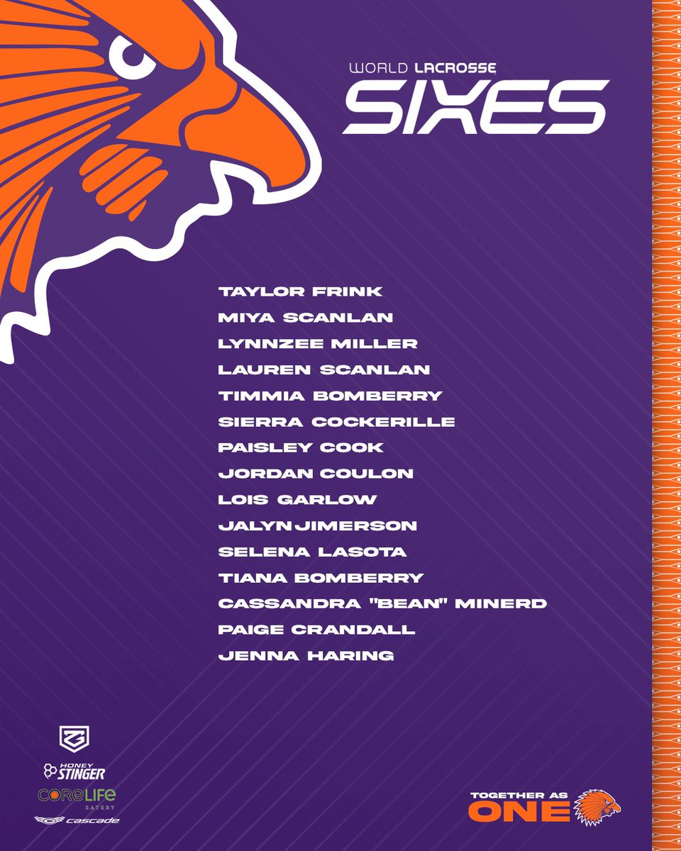We are proud to announce the women that will compete at @worldlaxsport Sixes in Sparks, MD! 

#TogetherAsOne