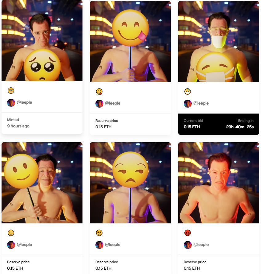 LeepleNFT's tweet photo. It is cooking time, let's cook with GAS.
The first auction started by @NaimePakniyat 
#NFT #NFTCommunity #emoji https://t.co/1Mtn4ajOz0