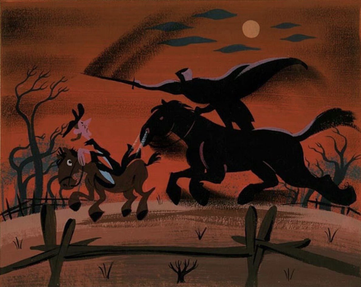 ddoniolvalcroze's tweet photo. Mary Blair concept art for The Legend of Sleepy Hollow (1949) https://t.co/66wEkPjgin