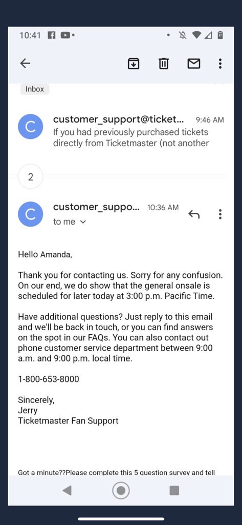 ticketmaster fan support on twitter due to overwhelming past purchaser verified fan presale demand for bts permission to dance on stage la all shows are sold out tickets are