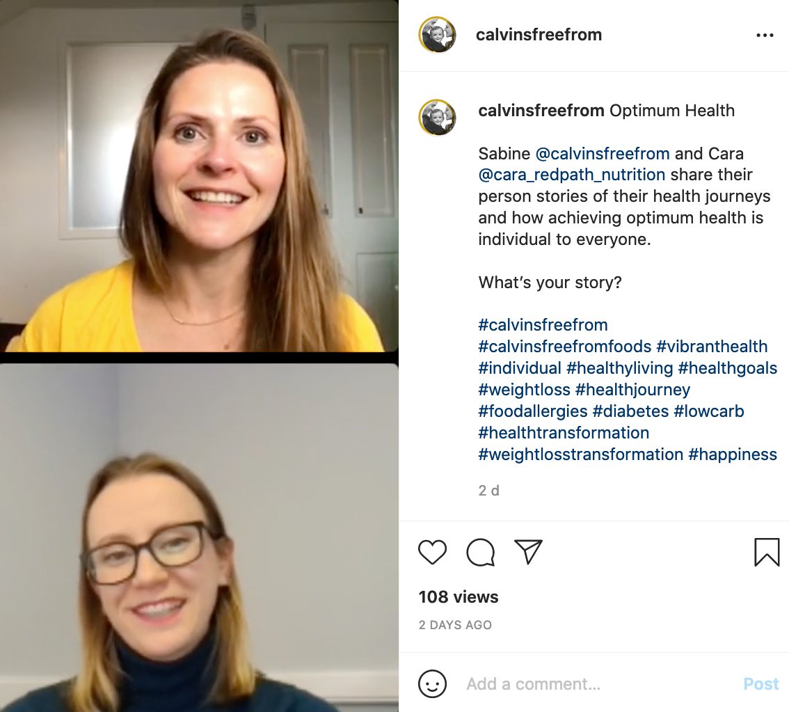 What is Optimum Health?

instagram.com/p/CUu1gDuoH23/

Calvin's mum Sabine and nutritionist Cara Redpath share their personal stories of their health journeys &amp; how achieving optimum health is individual to everyone.

What’s your story?
#healthyliving #healthgoals #allergies #journey