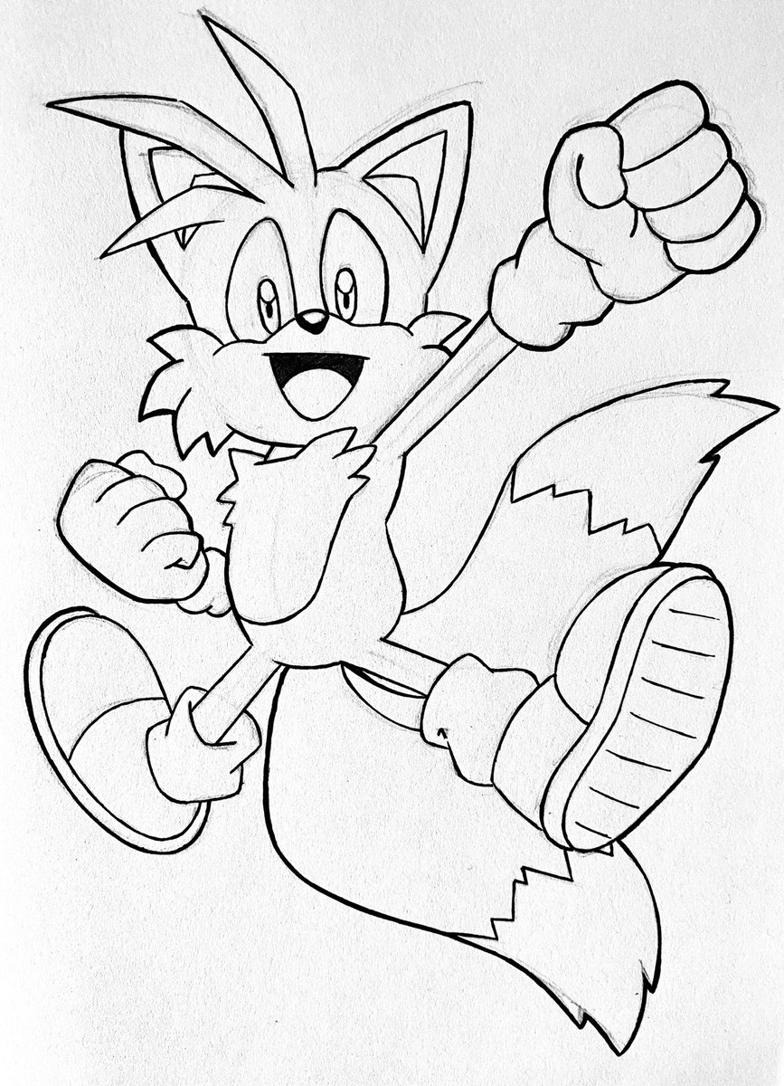 jcr3ative's tweet photo. Day 9 of my #octoberdrawingchallenge!
Tails in the style of @yardleyart
#TailsTheFox #SonicTheHedgehog #sonicidw #tracyyardley #sonicarchiecomics https://t.co/lXHiVvU0Gp