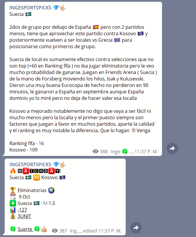 CardinalTeamTct's tweet photo. Vikingo desde que tengo uso de razón, en la guardería ya tenia armadura carajo! 🗡️🔥

Suecia -1/-1.5 ✅✅
3U 💸

Me seguiste? Déjame tu amor culebra ♥️♥️🔄
#EliminatoriasQatar2022 #Qatar2022 #ısak 
#Ingesportspicks 💎 https://t.co/oQxuRUZMMO