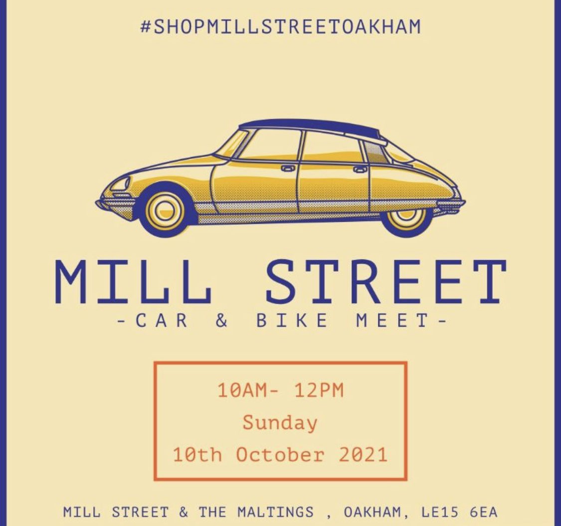 Sunday fun for classic car & bike lovers #Oakham #classiccars #shopmillstreetoakham