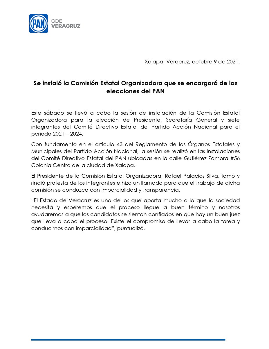 Instalación de la Comisión Estatal Organizadora.