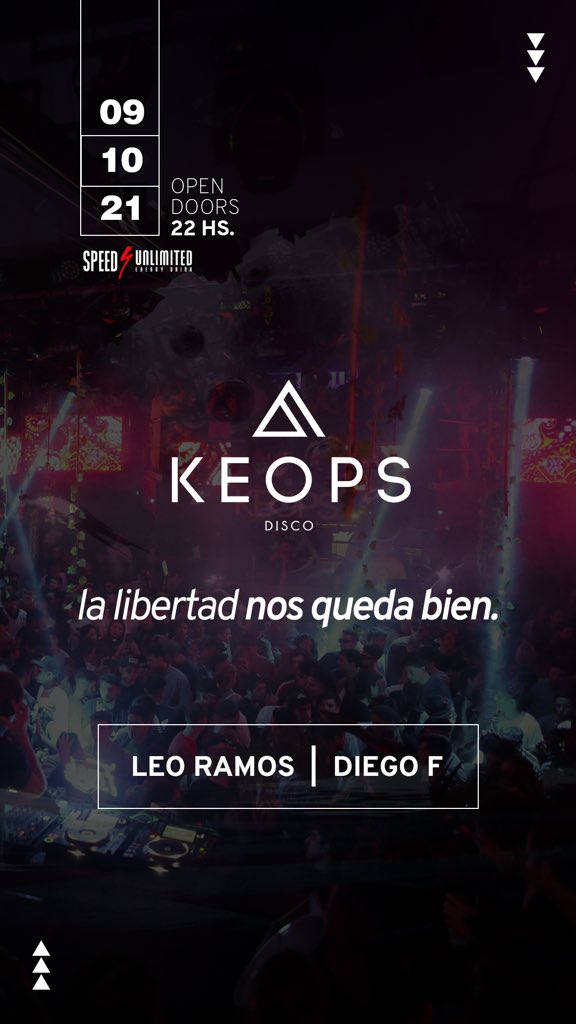 🔥ES HOY REPITO ES HOY🔥

estas listo para venir a pasar la mejor noche con tus amig@s ?

te esperamos en #Keops 

📲 para conocernos un poco mas y estar al tanto de nuestras novedades seguinos en Instagram
 👇🏼

instagram.com/keopsoficial?u…

•la libertad nos queda bien•