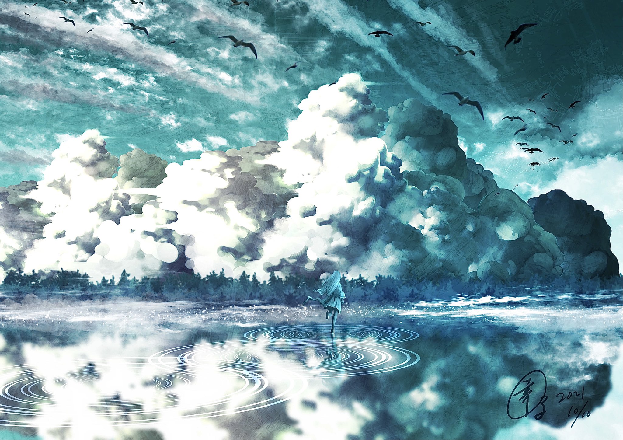 我妻幸 簡単な風景画ですが こういったイラストは描くのが楽しいです 絵描きさんと繋がりたい イラスト Illustration Digitalart T Co 0lmjzjk62l Twitter
