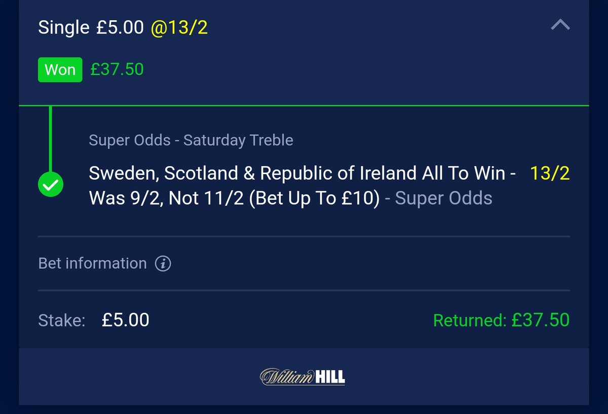 Small victories this eve