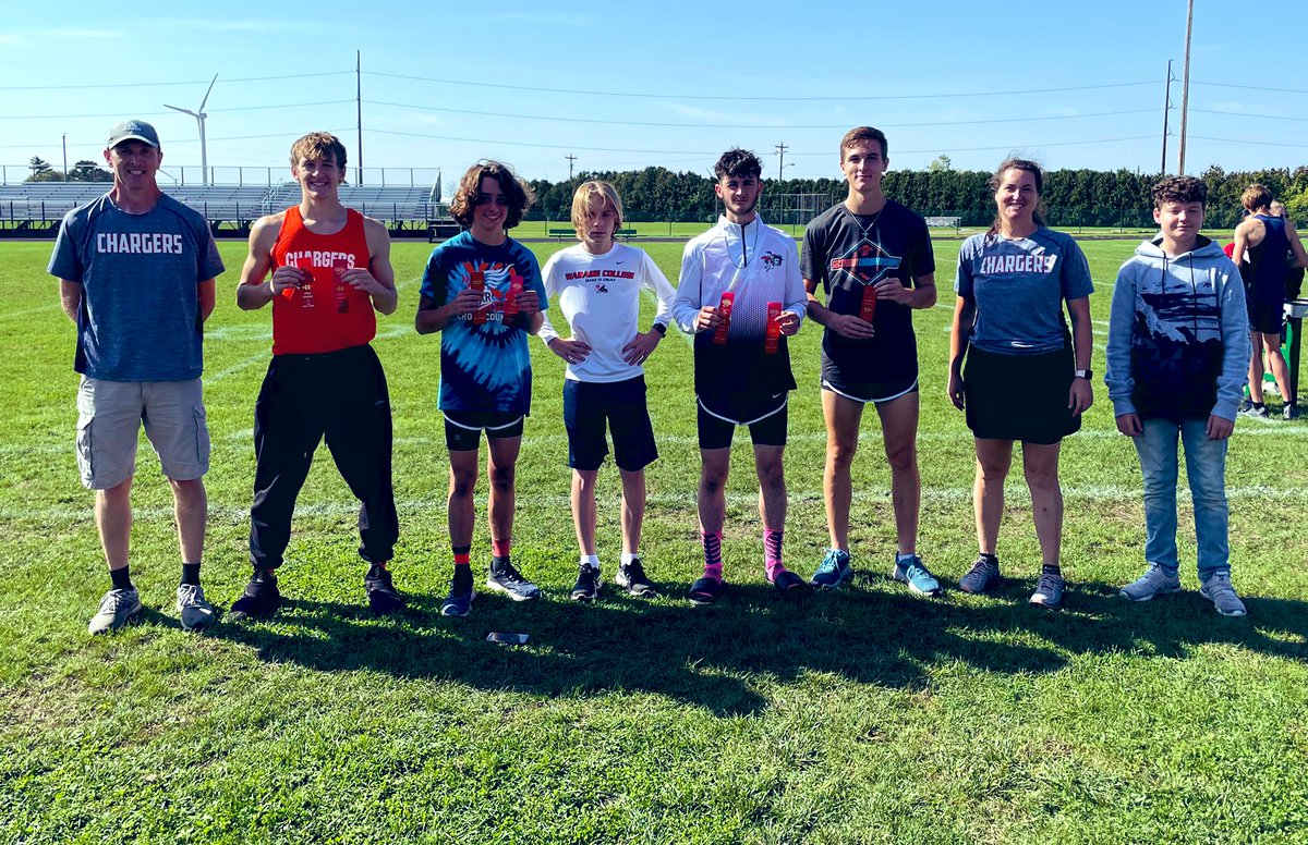 REGIONAL-BOUND! 👏 Eli McCartney (2nd), Tim Lueking (11th), Paul Lueking (12th), Nolan Yarger (14th), and Jack Rogers (38th), our 5-man squad, are regional qualifiers with a 2nd place finish at the sectional meet today. Congratulations, guys! #chargerpride