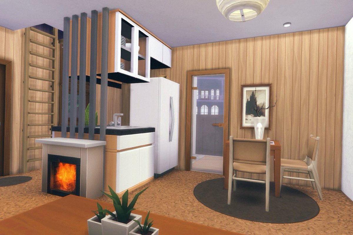 i usually build with a lot of packs and custom content but i wanted to try building something that was completely base game and this is what i came up with
#ShowUsYourBuilds #Sims4 

gallery link: bit.ly/3anG8kZ