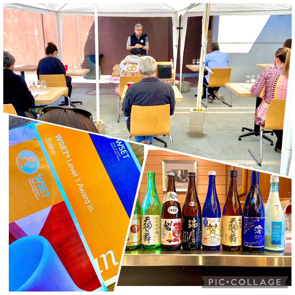 ToshioUeno's tweet photo. WSET Level 1 Sake class today at The Wine House with Monica Marin sensei and Melanie Webber!!! Very nice group of people here!
#wsetglobal #wsetsake #japanesecuisinegoodwillambassador #japanesecuisineambassador #masterofsake #mastersakesommelier #tasteofjapan #awamorijinbner https://t.co/EpYP2ZcOfr