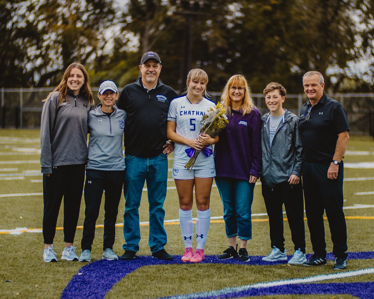 ChathamCougar's tweet photo. Congratulations to our 10 soccer seniors❕Thank you for all the big plays, broken records, games won, and strides you’ve helped your programs make🐾💜 https://t.co/6nO35lsYQl