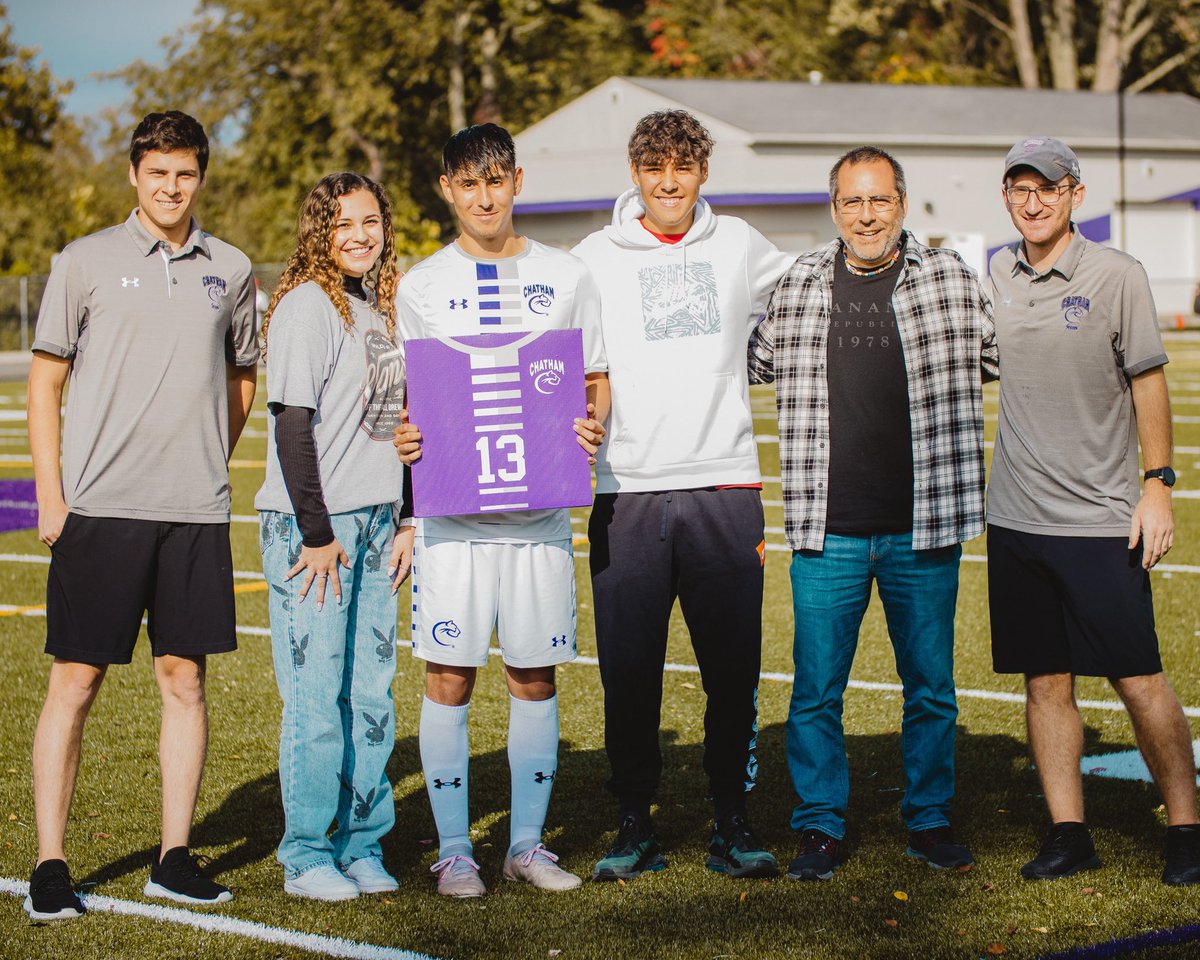 ChathamCougar's tweet photo. Congratulations to our 10 soccer seniors❕Thank you for all the big plays, broken records, games won, and strides you’ve helped your programs make🐾💜 https://t.co/6nO35lsYQl