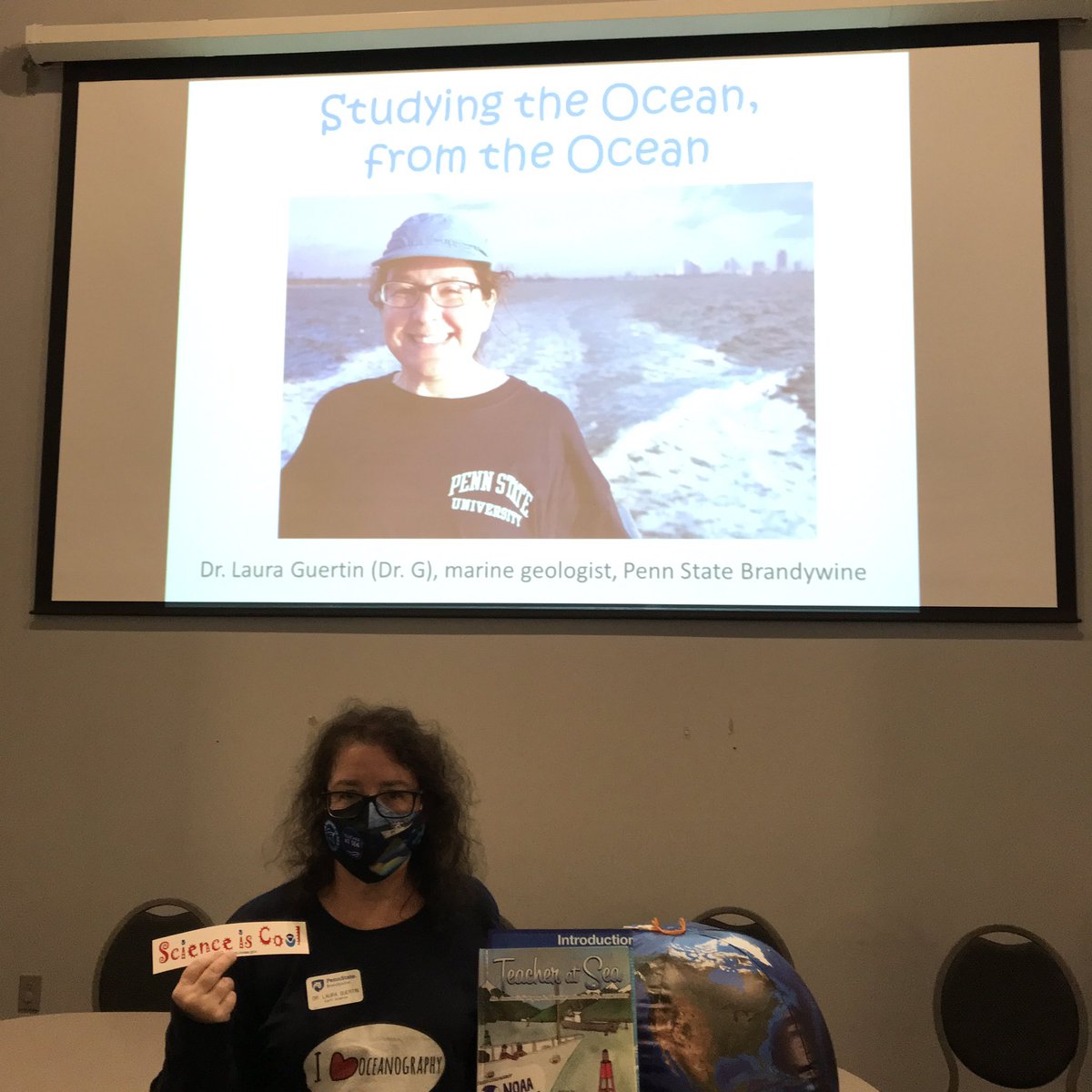 Presenting on ocean careers and my experiences at sea is so much fun - especially when you get to share some <a href="/NOAA/">NOAA</a> resources! Thanks for the invite to present at STEAM Explorations, <a href="/AmerHeliMuseum/">American Helicopter Museum</a>! And thanks for the book/sticker for audience members, @TeacherAtSea!