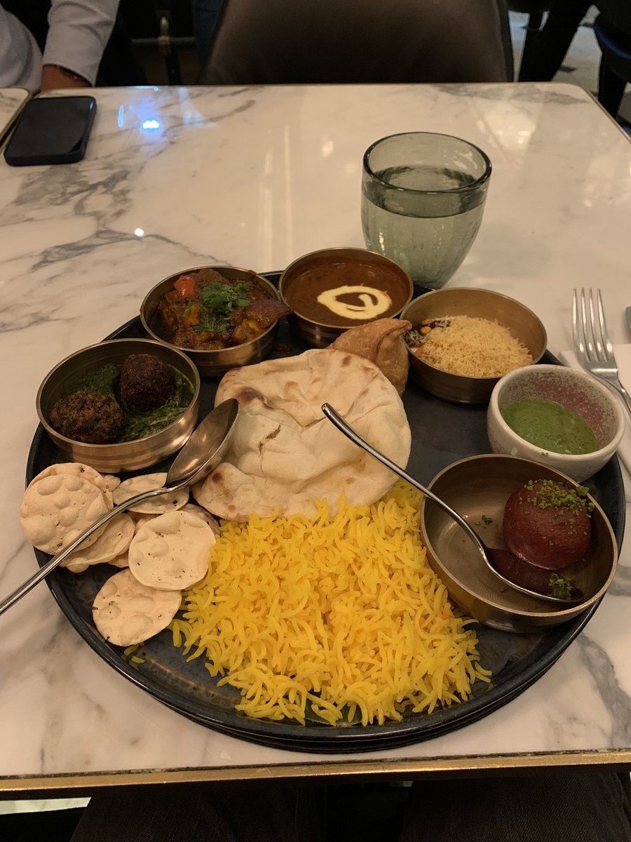 kridesco's tweet image. Morning views of Limehouse, thali at Harrods in Knightsbridge, late night talks by the Thames at Canary Wharf