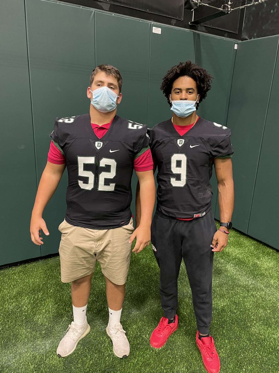 BryceBurnett17's tweet photo. Great Gameday Visit to @DartFootball. Great place with great programs, academics, and culture…I will be back @Coach_McCorkle @CoadyKeller1 @BTeevens @coachkeithclark @WAAcademyFB @RecruitGeorgia @Davis33Coach https://t.co/opG4YVzAGR