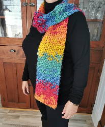 Fred_ArtWalk's tweet photo. One of a kind crocheted blankets, scarves, and wraps. Each unique design is original and inspired by the feel and colour of the yarn and the world around us. Every scarf, wrap, and blanket is created Mit Luv (with love). 

#kitchener #FAW2021 #mycfna https://t.co/izWQ8RzvbK