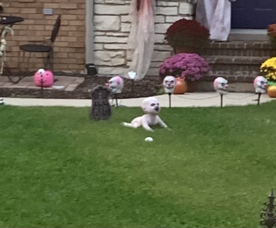 A neighbor’s Halloween decoration has never made me laugh more