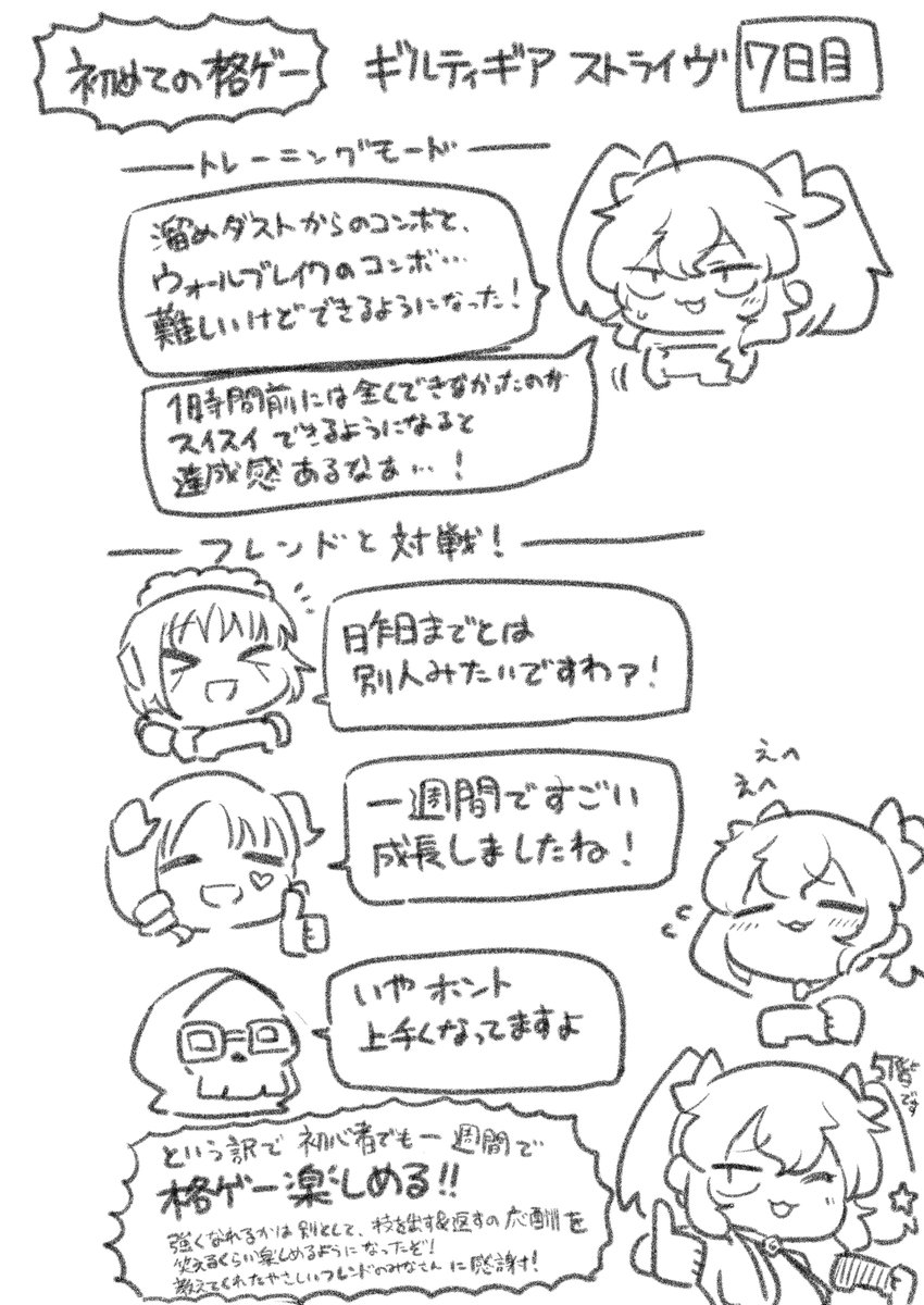 格ゲー初心者の一週間後です 