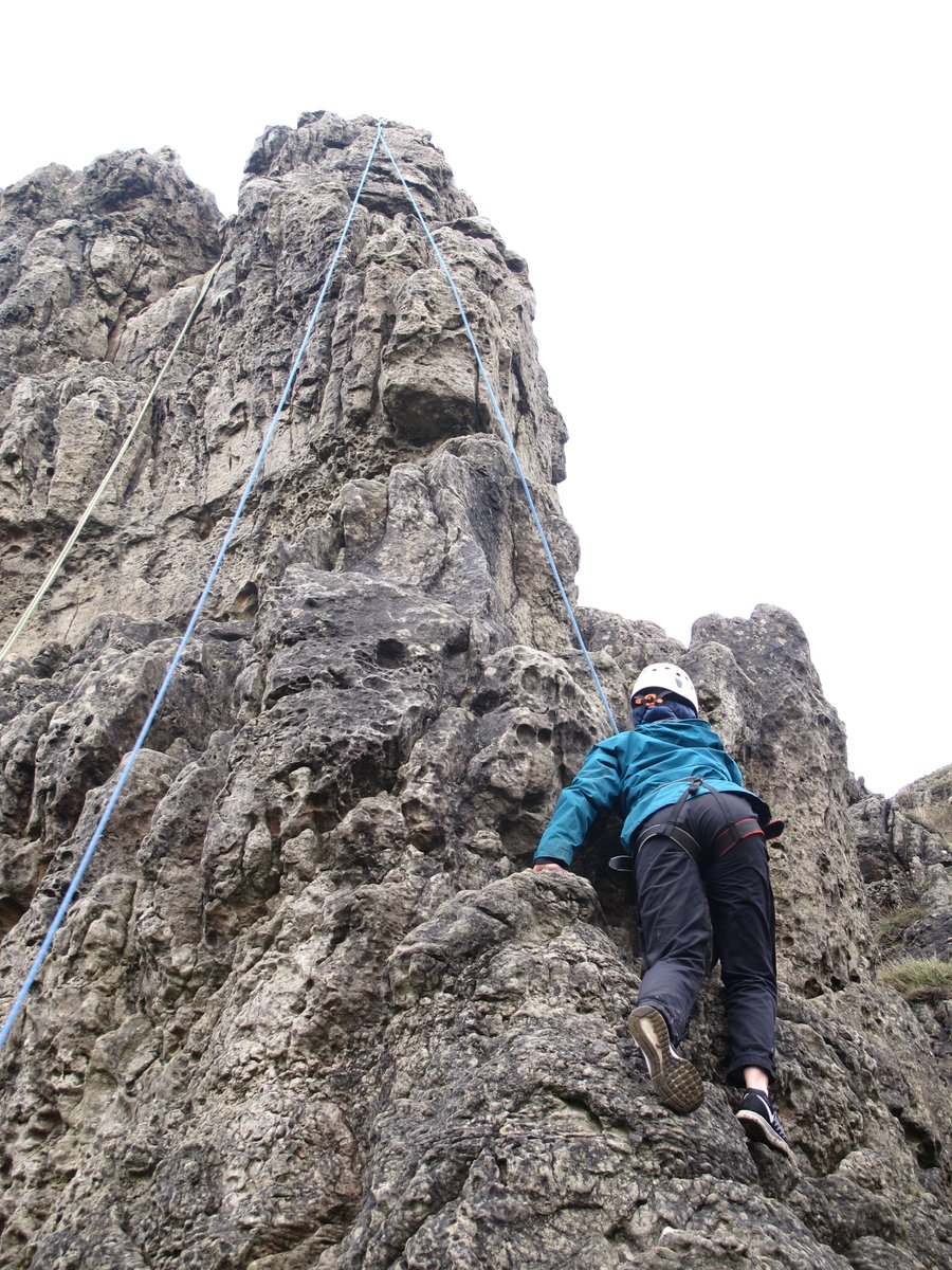OakhamSch's tweet photo. CCF cadets in the Peak District enjoying their rock climbing session. Another great experience for them. #serviceweekend #newskills #CCF https://t.co/wL7xbqvhE4