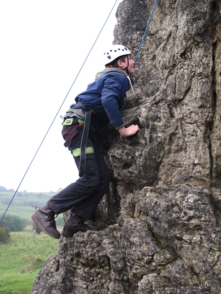 OakhamSch's tweet photo. CCF cadets in the Peak District enjoying their rock climbing session. Another great experience for them. #serviceweekend #newskills #CCF https://t.co/wL7xbqvhE4